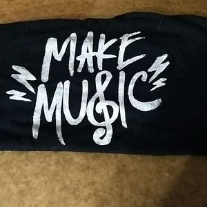 Torrid Black "Make Music" Tank Top size 1